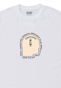 Henry Tiger POP CREATURES CHEMICAL IMBALANCE - Camiseta estampada - white