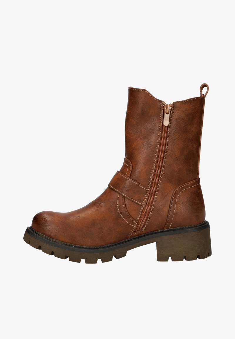 Dolcis Cowboy-/Bikerlaarsjes - cognac
