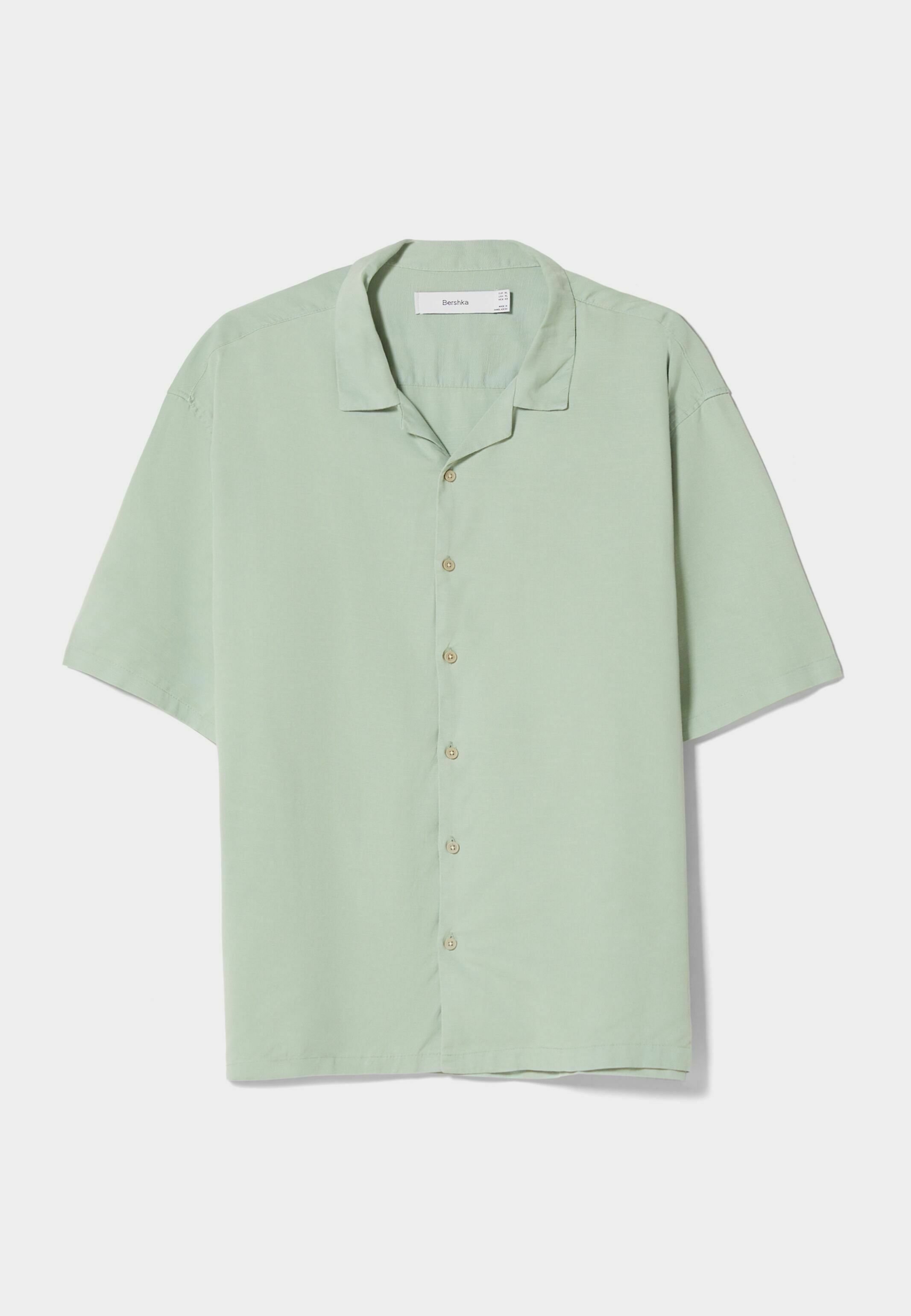 Bershka SHORT SLEEVE - Shirt - dark 