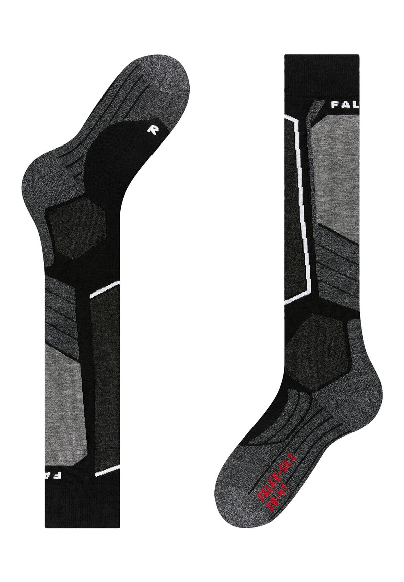 FALKE INTERMEDIATE - Kniekousen - black mix