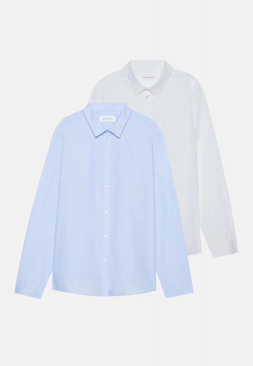 Pier One by Zalando 2 PACK - Cămașă elegantă - white/light blue