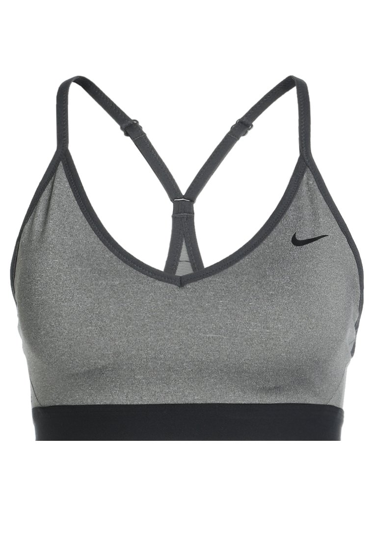 Nike Performance INDY - Sport-bh met light support - carbon  heather/anthracite/black/Grijs - Zalando.nl