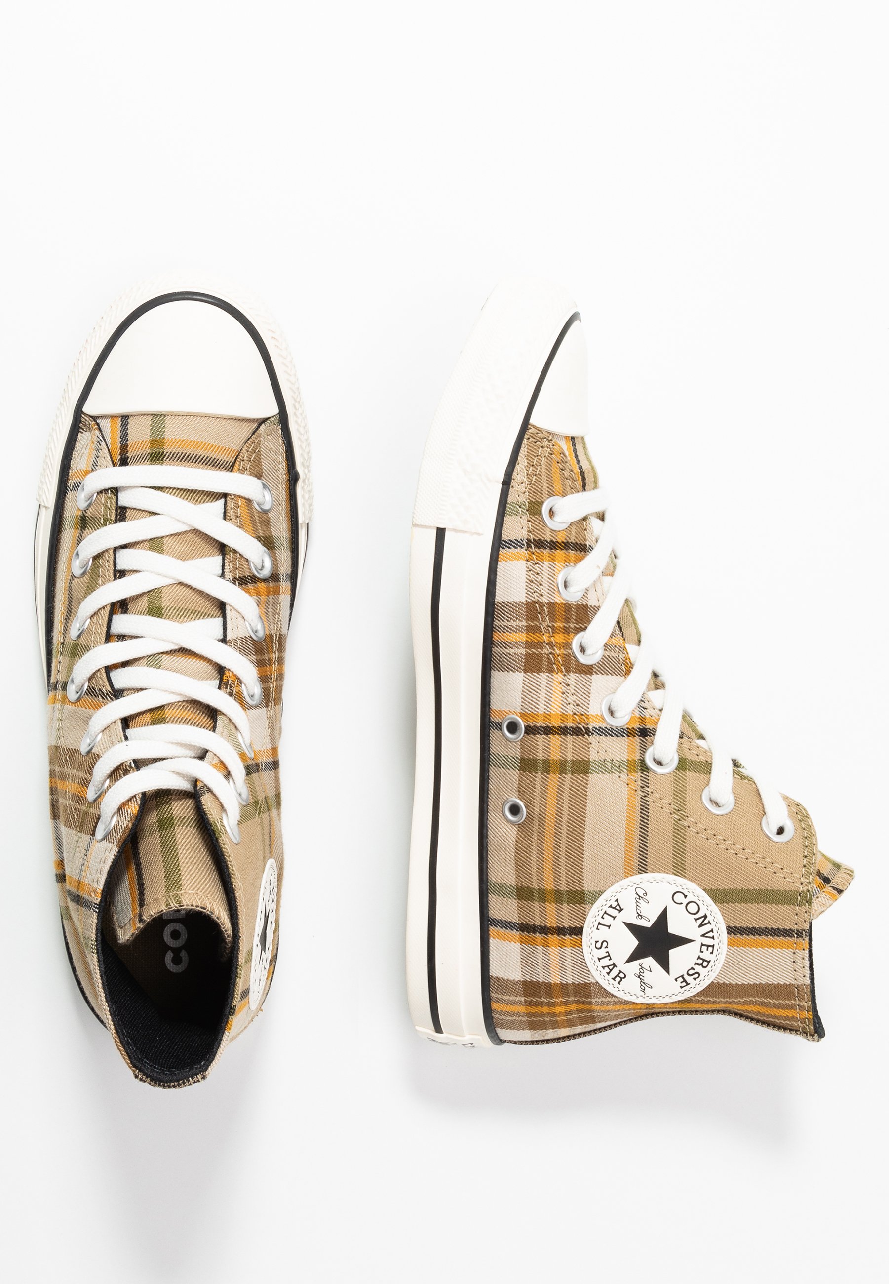 Converse CHUCK TAYLOR ALL STAR - Baskets montantes -  khaki/black/egret/beige - ZALANDO.FR