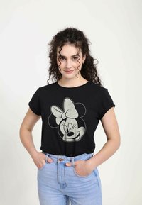 Disney MICKEY CLASSIC MINNIE WINK - T-shirt med print - black