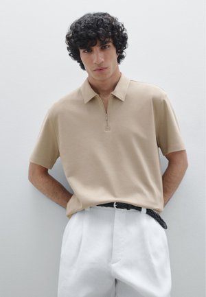 SHORT SLEEVE - Polo - sand