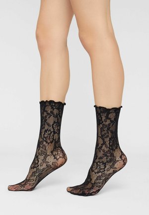Calzedonia, FLORAL SOCKS - Socken - black