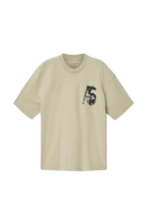 AllSaints, - T-shirt z nadrukiem