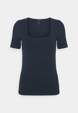 FITTED SQUARE NECK TEE - T-shirt basic - night
