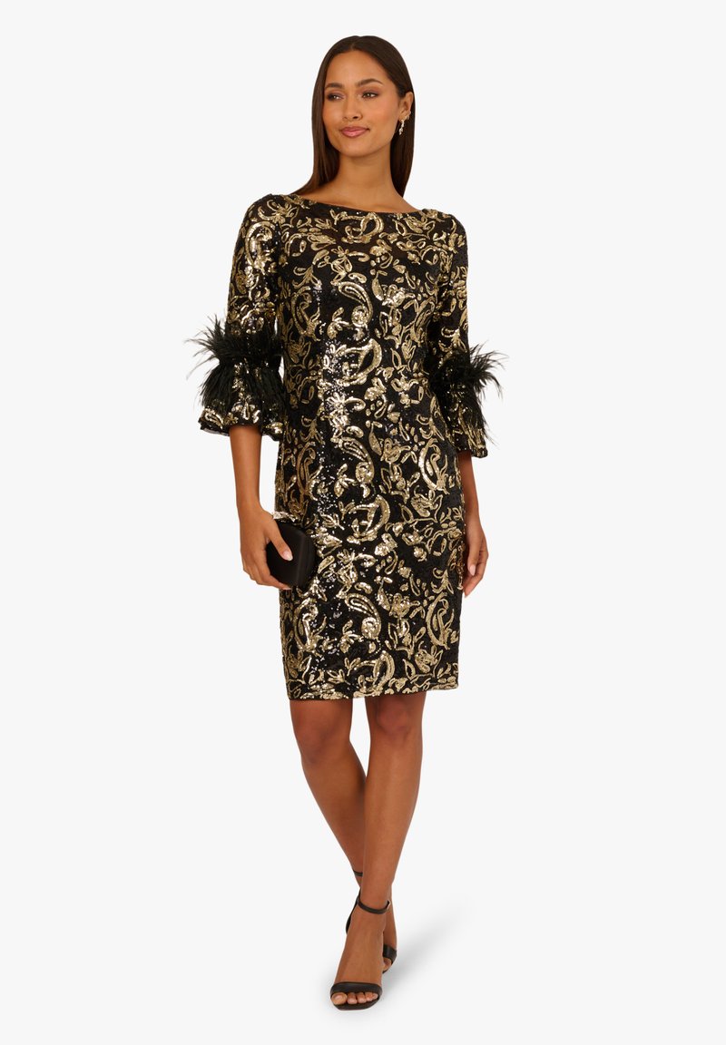 slim fit dress slacks Betsey Johnson Sequin Cocktail Dress