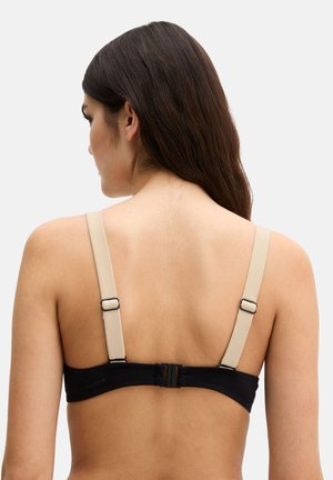 Marc O'Polo, CONTRAST BINDING - Bikinitop - black