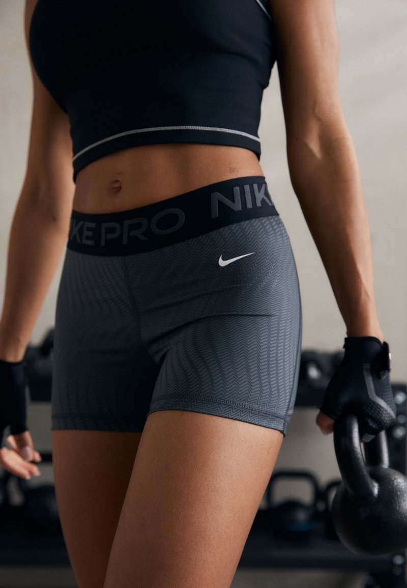 Nike Performance SHORT - Tights - anthracite/white