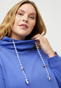 Ulla Popken MIT STEHKRAGEN RAGLANFORM LANGE ÄRMEL  - Felpa - dark blue
