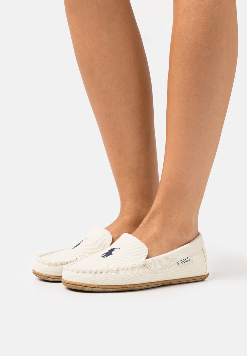 Polo Ralph Lauren COLLINS Slippers Cream Washed navy beige polo-ralph-lauren-collins-slippers-cream-washed-navy-beige