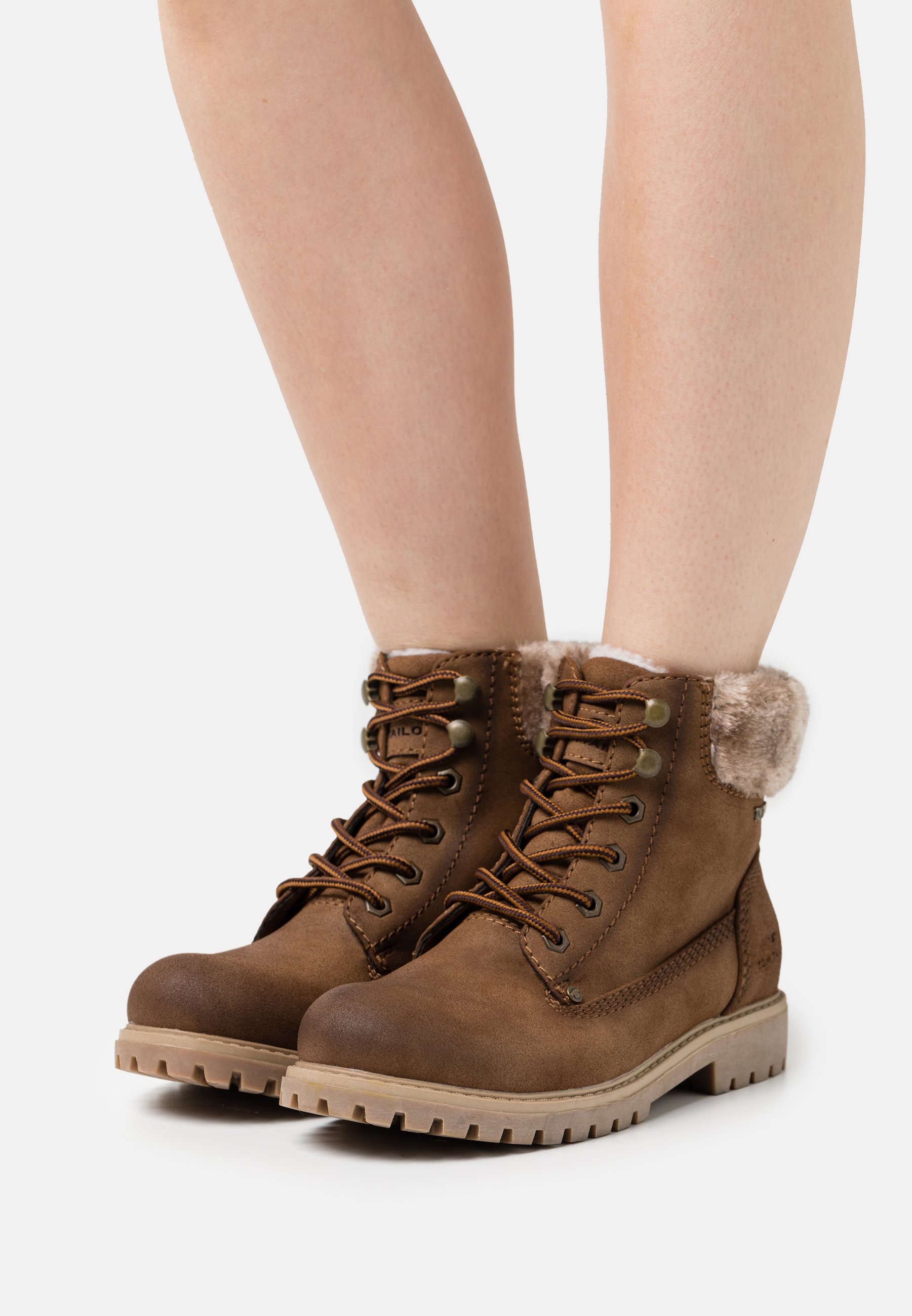 TOM TAILOR Botines con cordones - whisky/marrón - Zalando.es