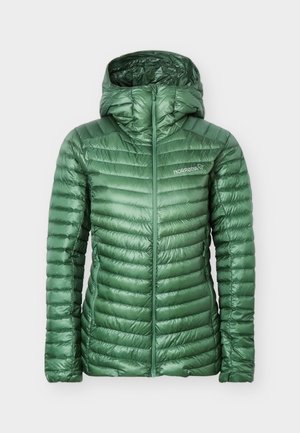 Norrøna, TROLLVEGGEN SUPER LIGHT HOOD - Μπουφάν με πούπουλα - dark ivy