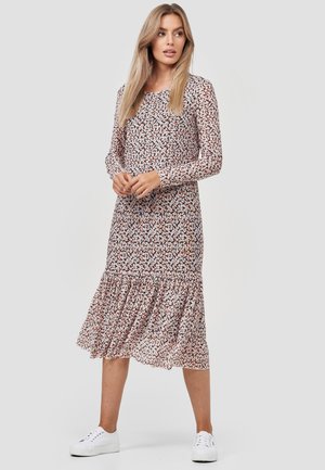 Day dress - orange medium minimal-flower