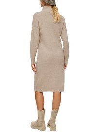 s.Oliver STEHKRAGEN - Gebreide jurk - sandfarben