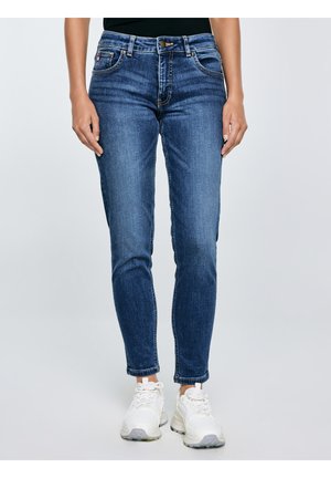 MAGGIE - Blugi mom fit - ocean