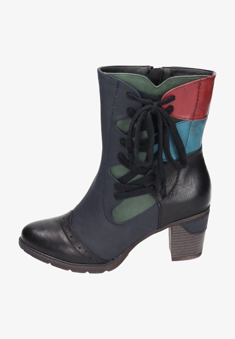 Rieker Botines con cordones - black
