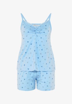 Yours Clothing, PLUS SIZE PYJAMAS SET - Pigiama - baby blue