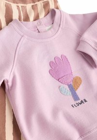 Next 2 PIECE WIDE LEG SET- REGULAR FIT - Bluză de molton - lilac purple flower  stripe