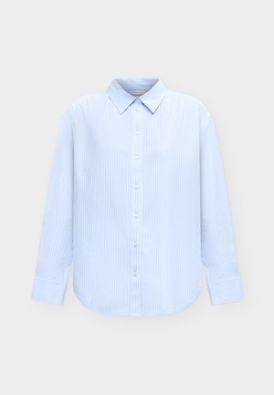 TOM TAILOR, BLOUSE POPLIN SHIRT - Chemise - mid blue white stripe