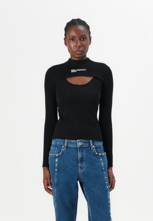 CUT OUT - Maglione - black