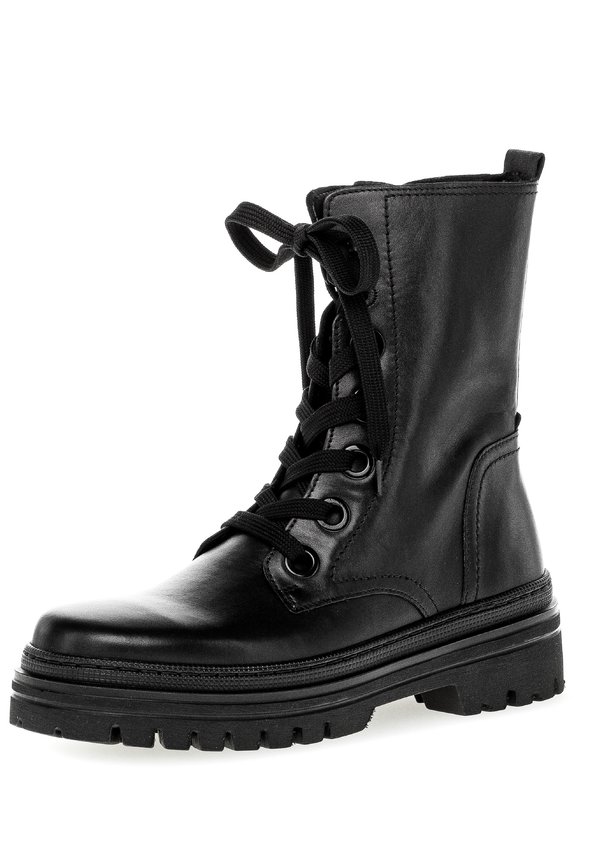 Stiefelette - schwarz uni