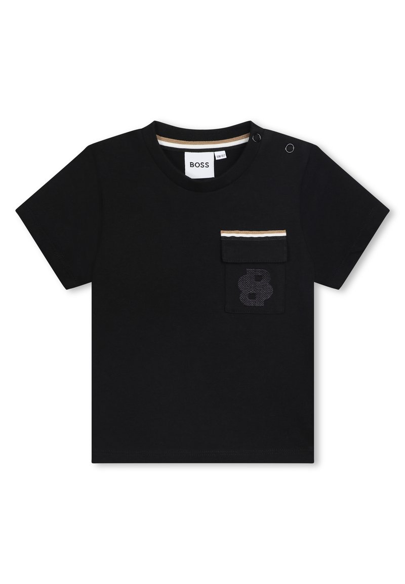 BOSS Kidswear T-shirt basic zwart BOSS Kidswear T-shirt basic zwart