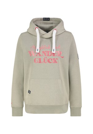MIT BERG BESTICKUNG - Kapuzenpullover - light-green