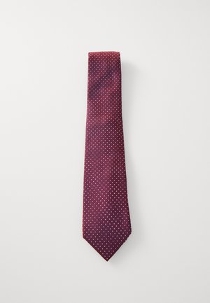 POLKA DOT TIE - Lips - wine