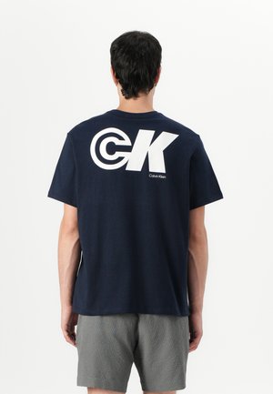 SPORT LOGO GRAPHIC TEE - T-shirt imprimé - dark sapphire