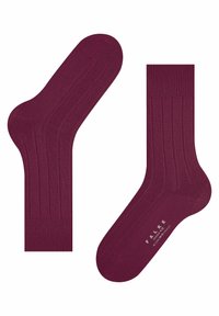 FALKE Lhasa Rib - Sokken - red plum