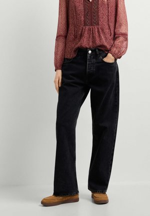 Pepe Jeans, BOYFRIEND JEANS MW CRAFT - Jean droit - stone wash deep black