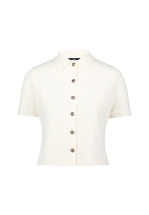 zero MIT KNOPFLEISTE - Button-down blouse - eggnog