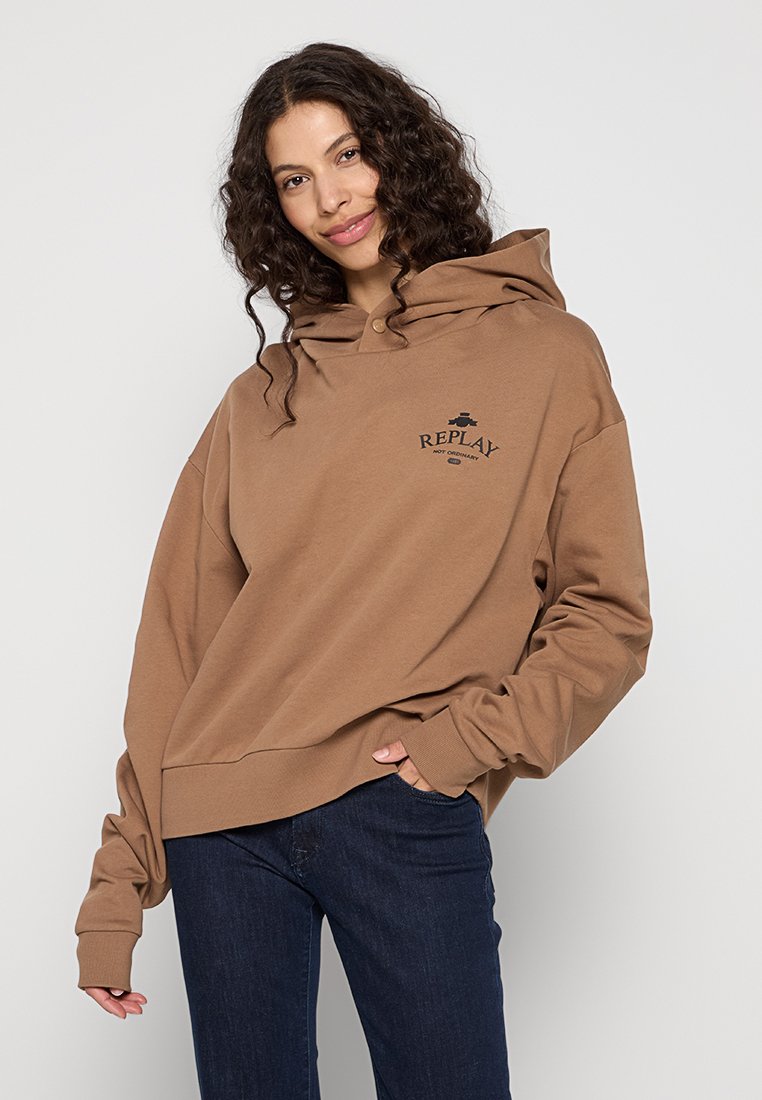 Replay Hoodie lichtbruin Replay Hoodie lichtbruin