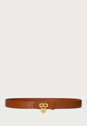 Padlock Leather Belt - Diržas - brown