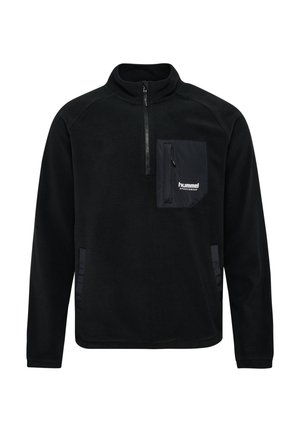 HALFZIP - Fleece trui - black
