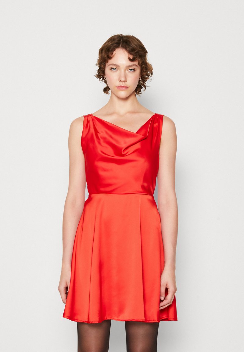 WAL G. HONNY COWL NECK SKATER Robe de soirée red/rouge ZALANDO.FR