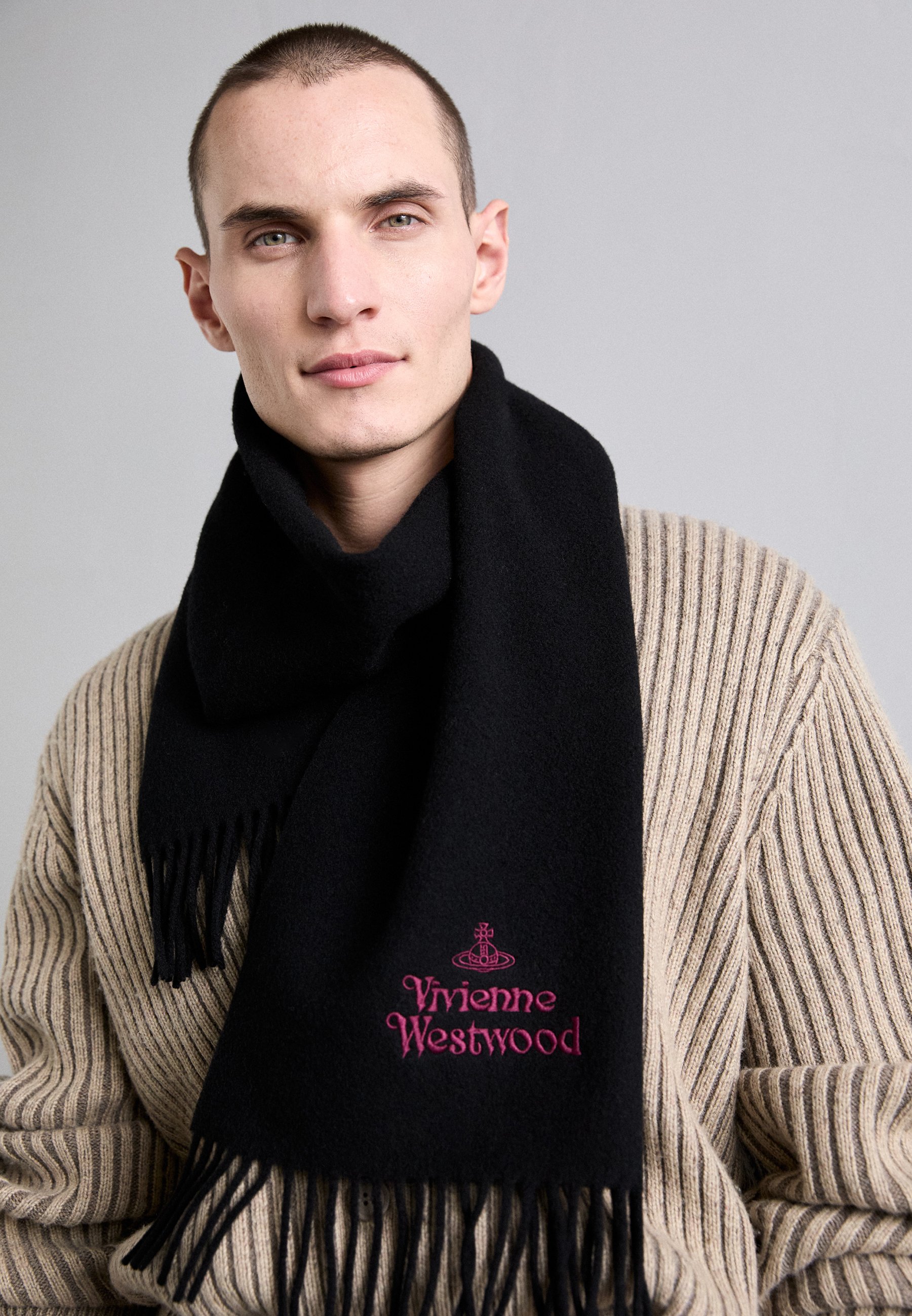 【Vivienne Westwood】 (W) Double Logo Scarf Black W) Vivienne Westwood Double Logo Scarf Black | eBay