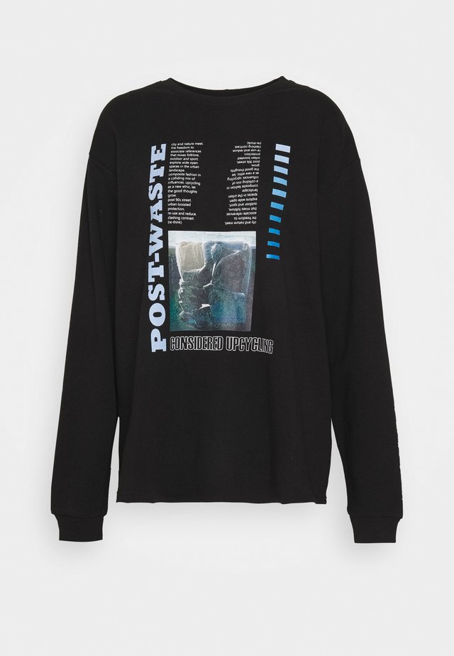ENNIEBUHR PRINT - Collegepaita - waste black