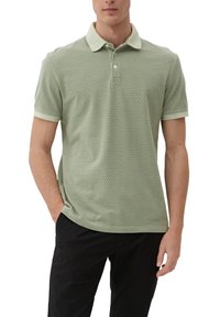 s.Oliver MIT ALLOVER - Poloshirt - olivgrün