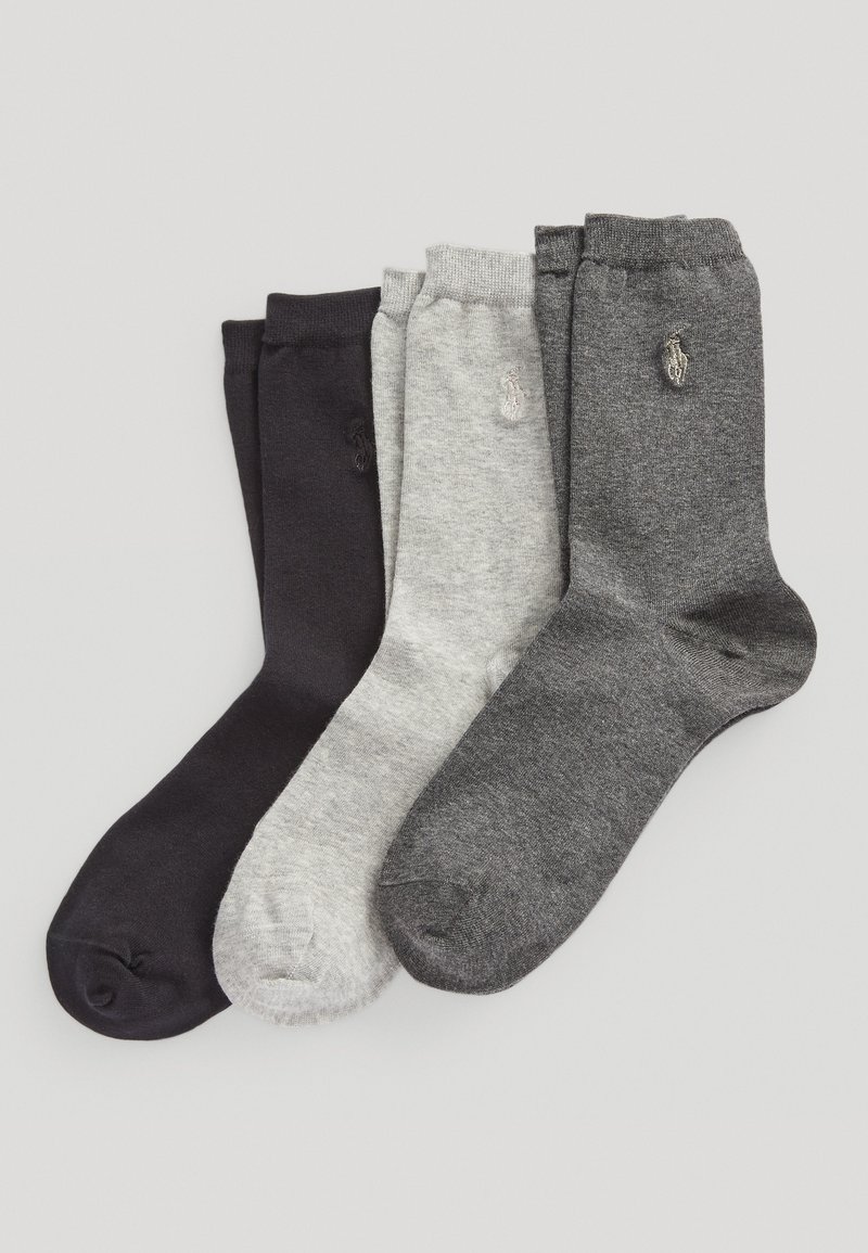 Polo Ralph Lauren CREW SOCK 3-PACK - Chaussettes - charcoal