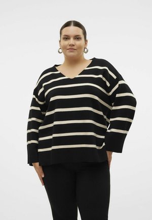 VMCSABA VNECK - Neule - black