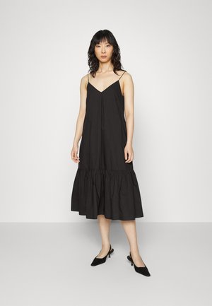 DRESS STRAP STYLE MIDI LENGTH SKIRT - Kjole - black