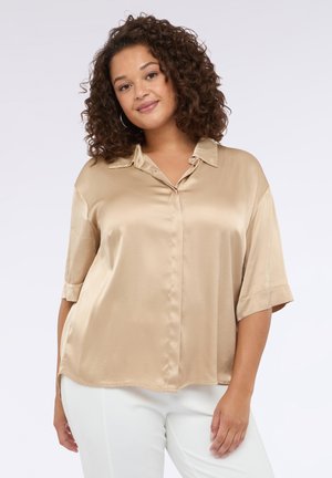 IN STRETCH CON MANICHE A TRE QUARTI - Hemdbluse - beige