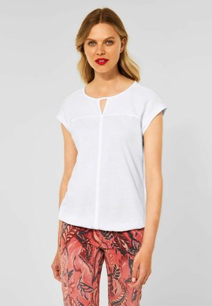 MIT STICKEREI - Basic T-shirt - weiß