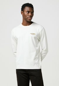 Wrangler LONG SLEEVE LS_AMERICANA - REGULAR FIT - Strickpullover - worn white