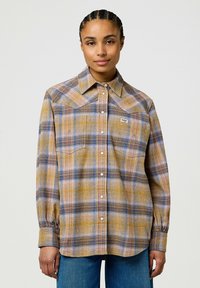 Wrangler LONG SLEEVE LOOSE WESTERN- RELAXED FIT - Blusa - chai tea