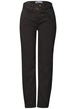 Street One, HIGH WAIST BARREL LEG JEANS IM LOOSE FIT - Jeans fuselé - brown washed